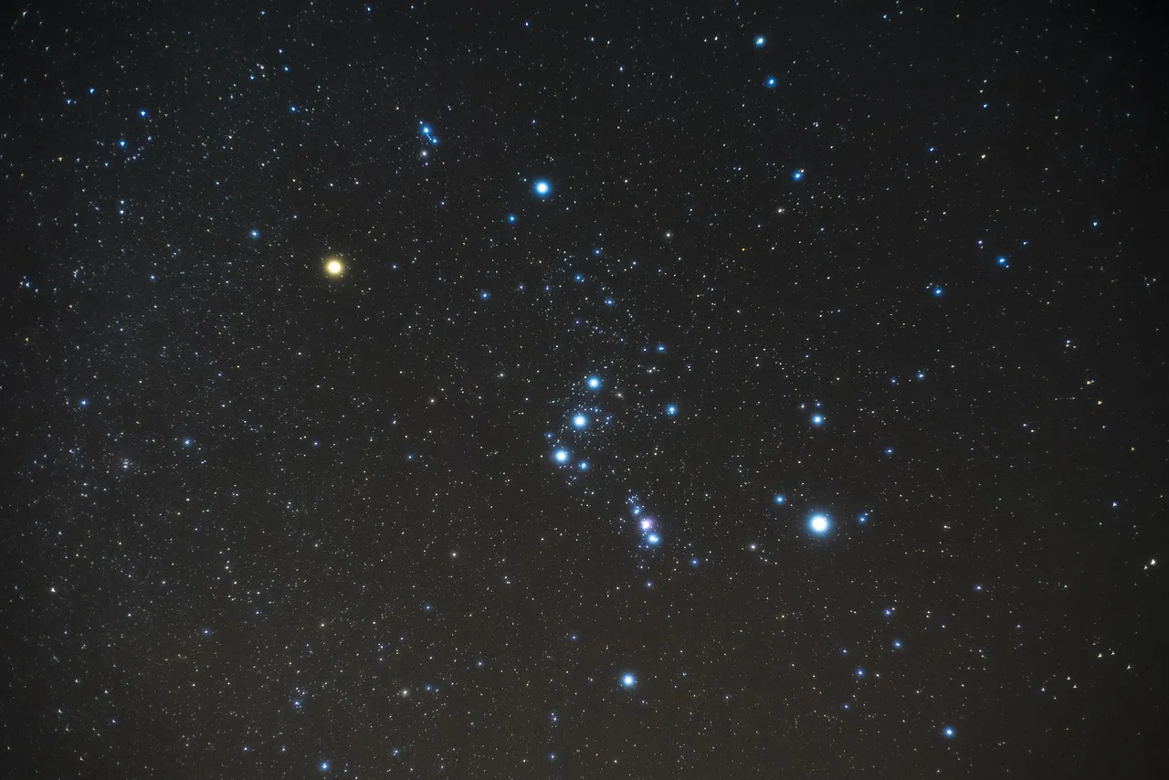 Constelacion de Orion de Johannes Hevelius