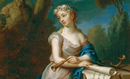 Euterpe musa de la música de Jakob Emanuel Handmann