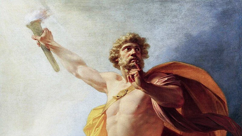 Prometeo robando el fuego de Heinrich Fueger