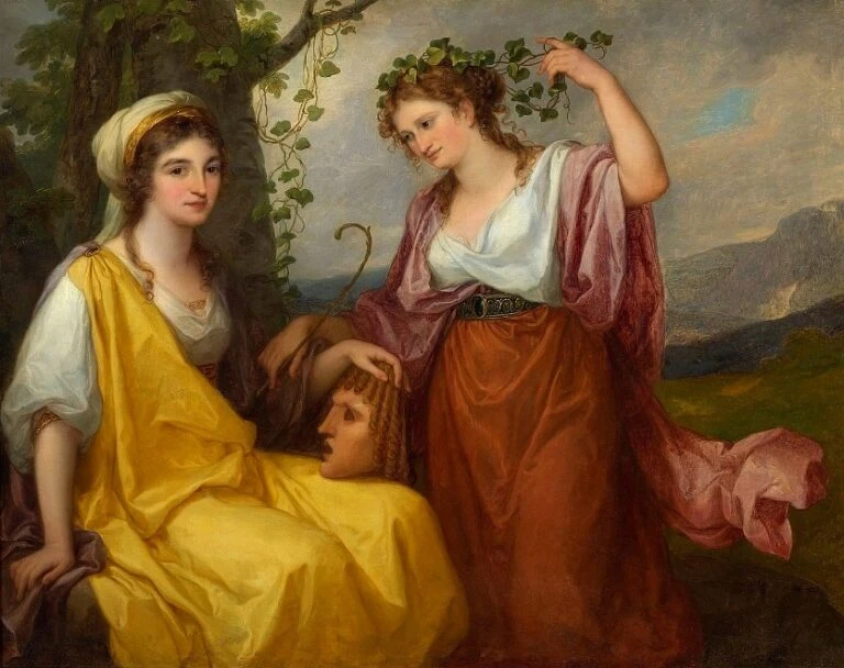 Tragedia Musa Melpomene y Comedia de Angelica Kauffman
