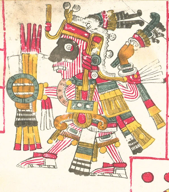 Dibujo de Mixcóatl en el Codex Borgia
