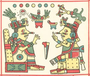 Dios Cinteotl del maíz en el Codex