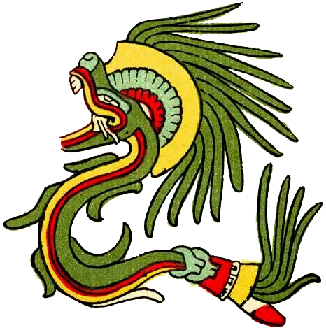 Dios Quetzalcoatl la serpiente emplumada