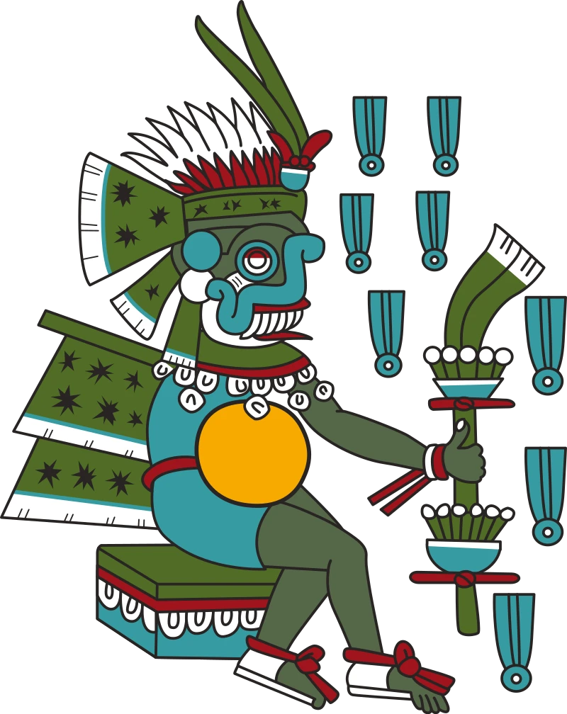 Dios Tlaloc dios de la lluvia
