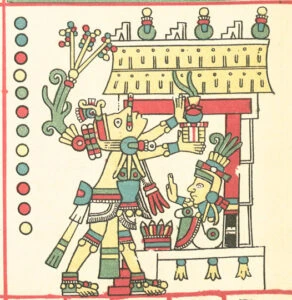 Dios del maíz Cinteotl en el Codex