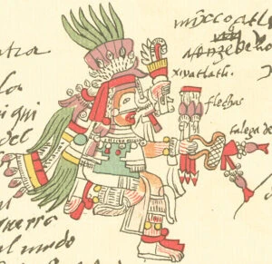 El dios azteca Mixcoatl de la caza