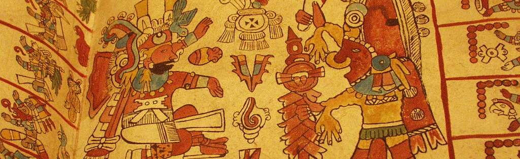 Libro del Codex Borgia con los dioses aztecas