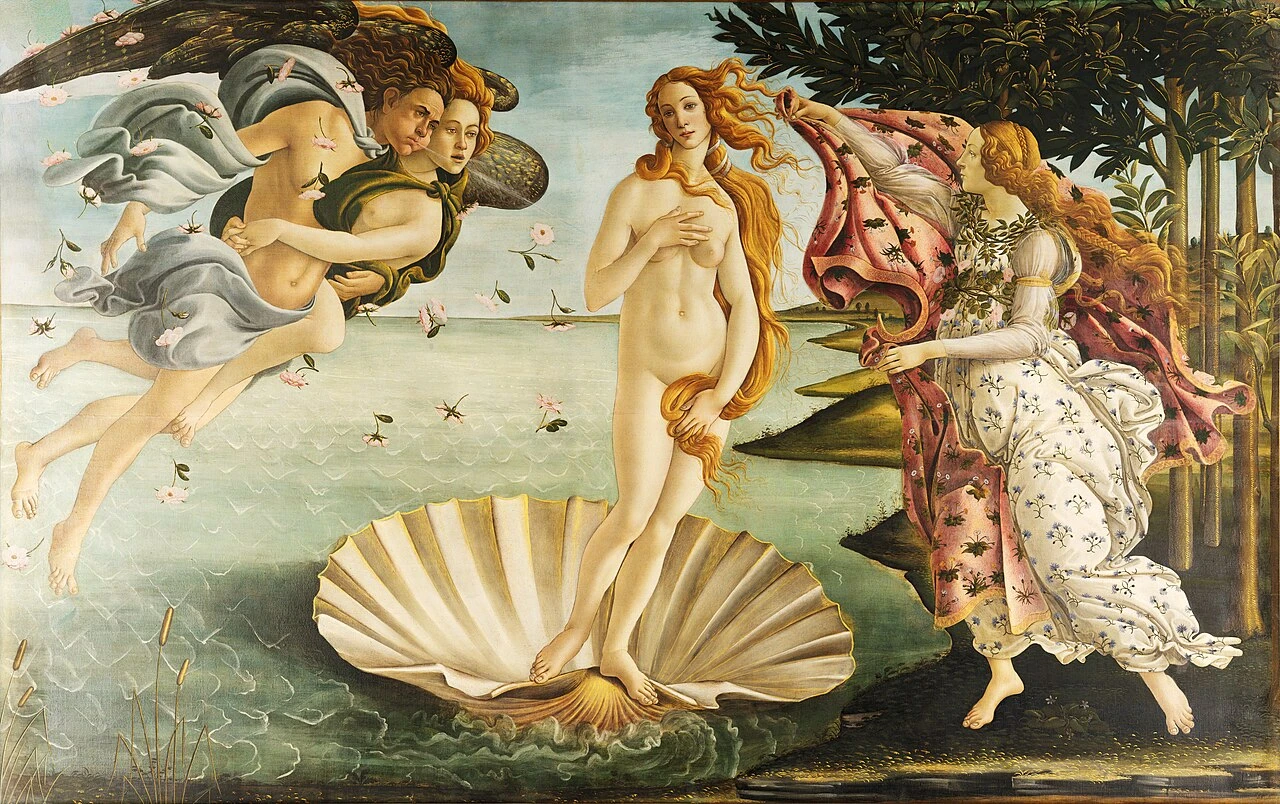 Nacimiento de Venus de Botticelli