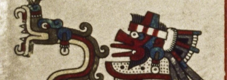 Quetzalcóatl la serpiente emplumada y el dios del_viento Ehécatl