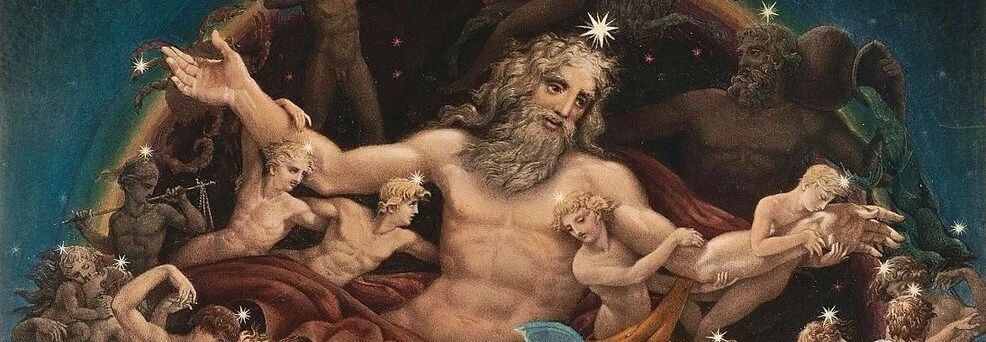 Urano y la danza de las estrellas de Karl Friedrich Schinkel