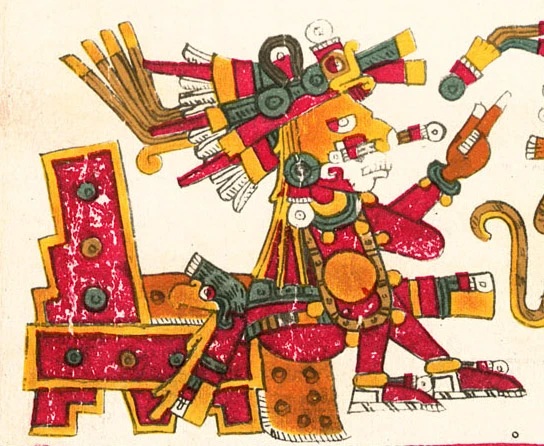 Xochipilli dios azteca de las flores del Codex Borgia